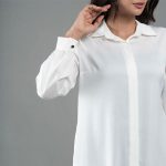 شومیز ساتن یقه مردانه
